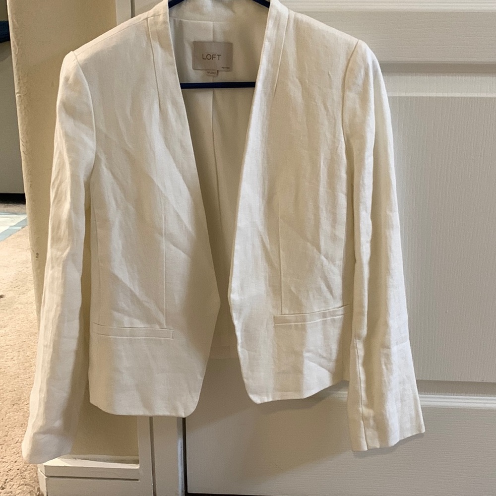 Loft white blazer